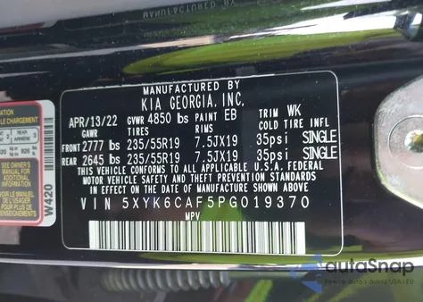 2023 Kia Sportage X-Line from USA, damaged, VIN 5XYK6CAF5PG019370